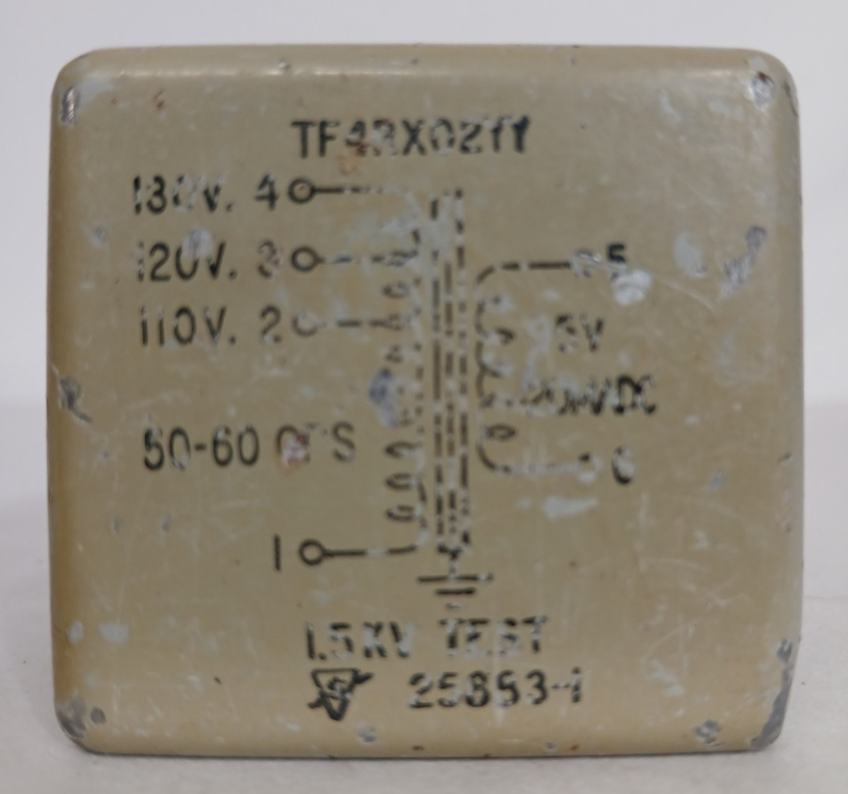Military Grade Power Transformer TF4RX02YY 110V 120V 130V to 5V 25853-1 – TESTED