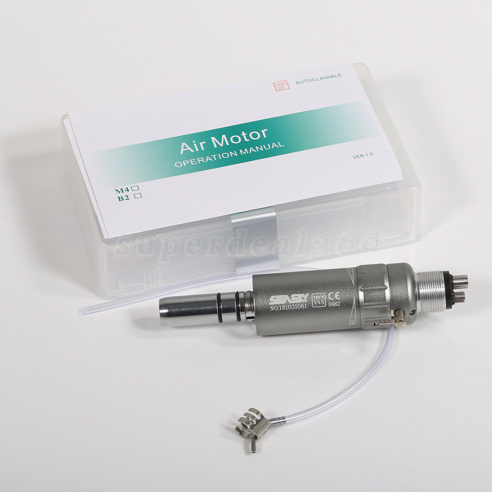 SEASKY Dental Low Speed Air Motor 4Hole Handpiece NSK Style E-Type Micromotor OR