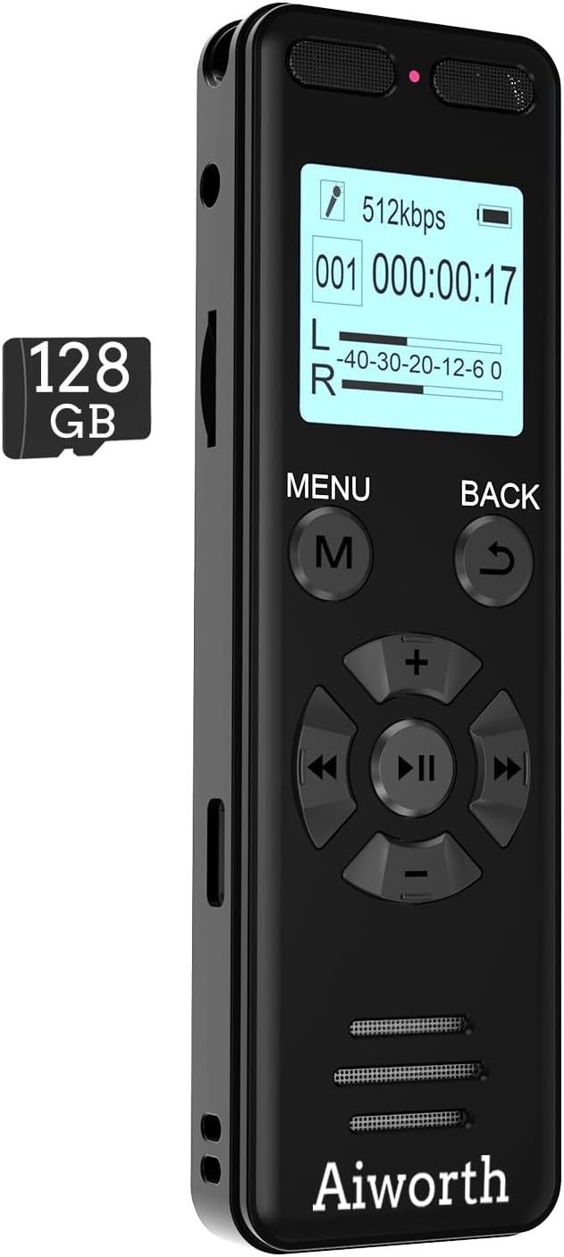 High-Quality 1536Kbps Digital Recorder – Password Protected & Variable Speed