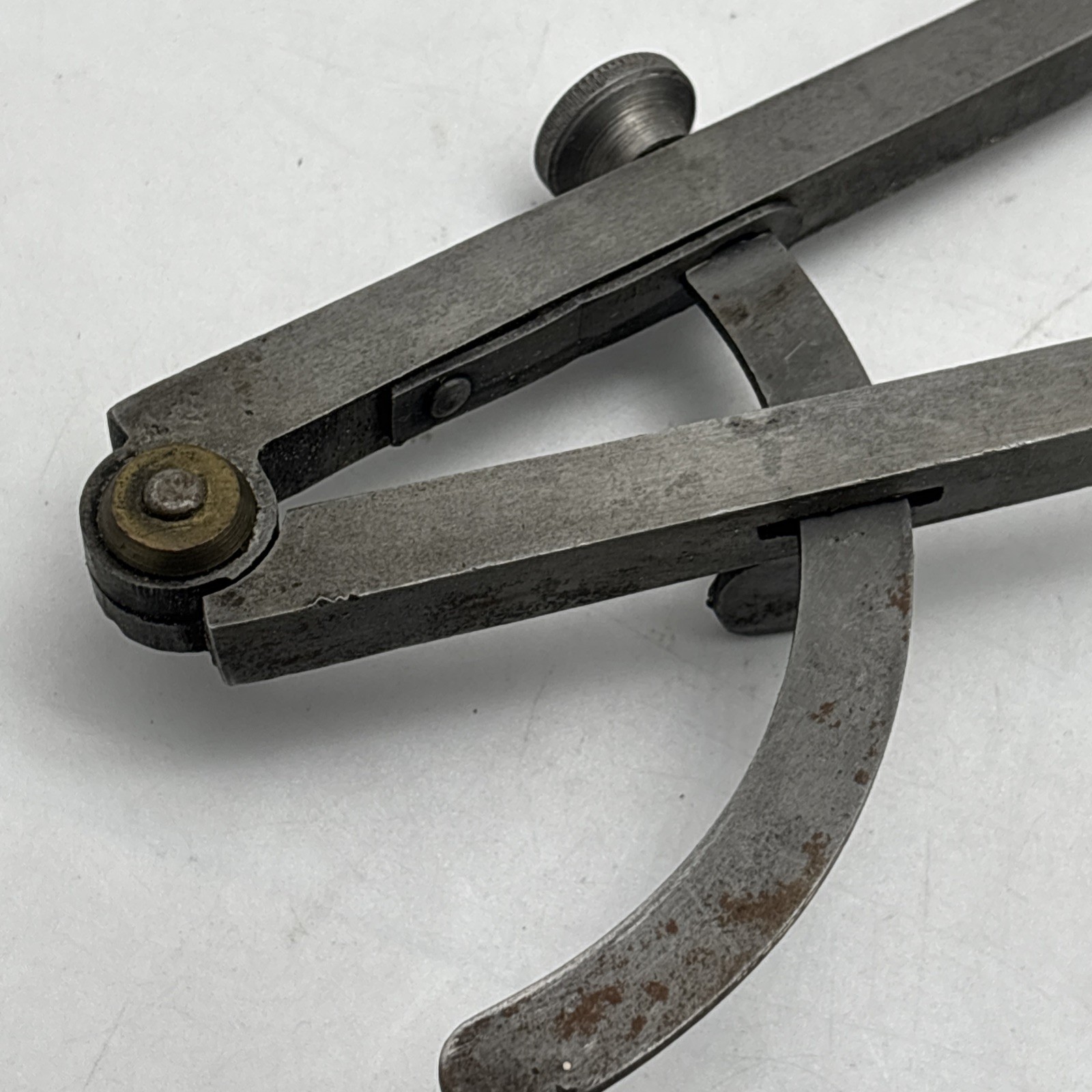 Antique 1920s Wing Divider Caliper WM Johnson Newark NJ Tempered Steel Tool