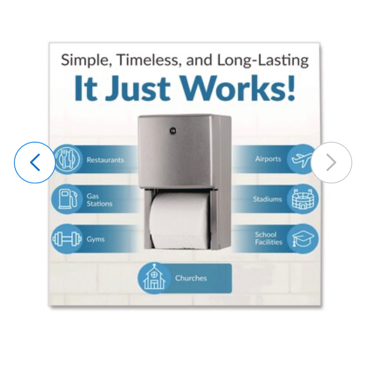Bobrick Classic B-2888 Multi-Roll Toilet Tissue Dispenser – Brand New