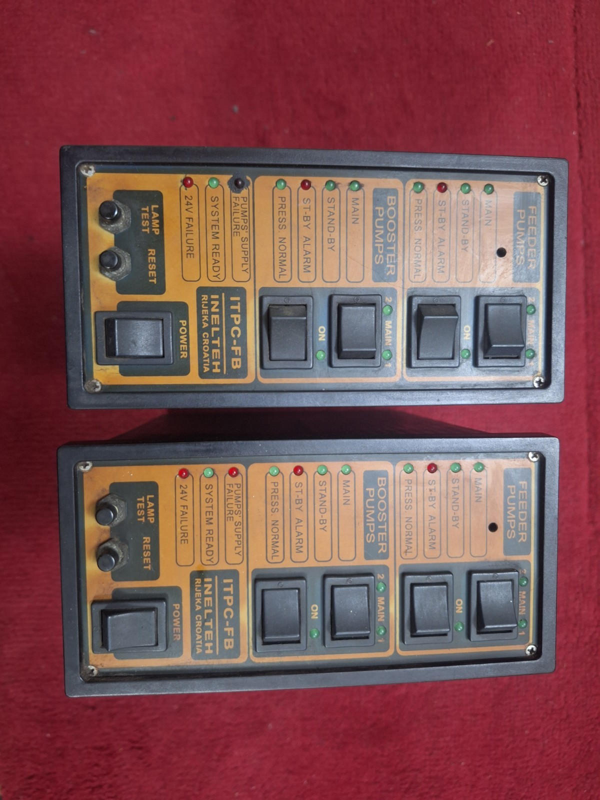INELTEH Rijeka Croatia ITPC-FB Feeder & Booster Pump Controller 24V (Tested)