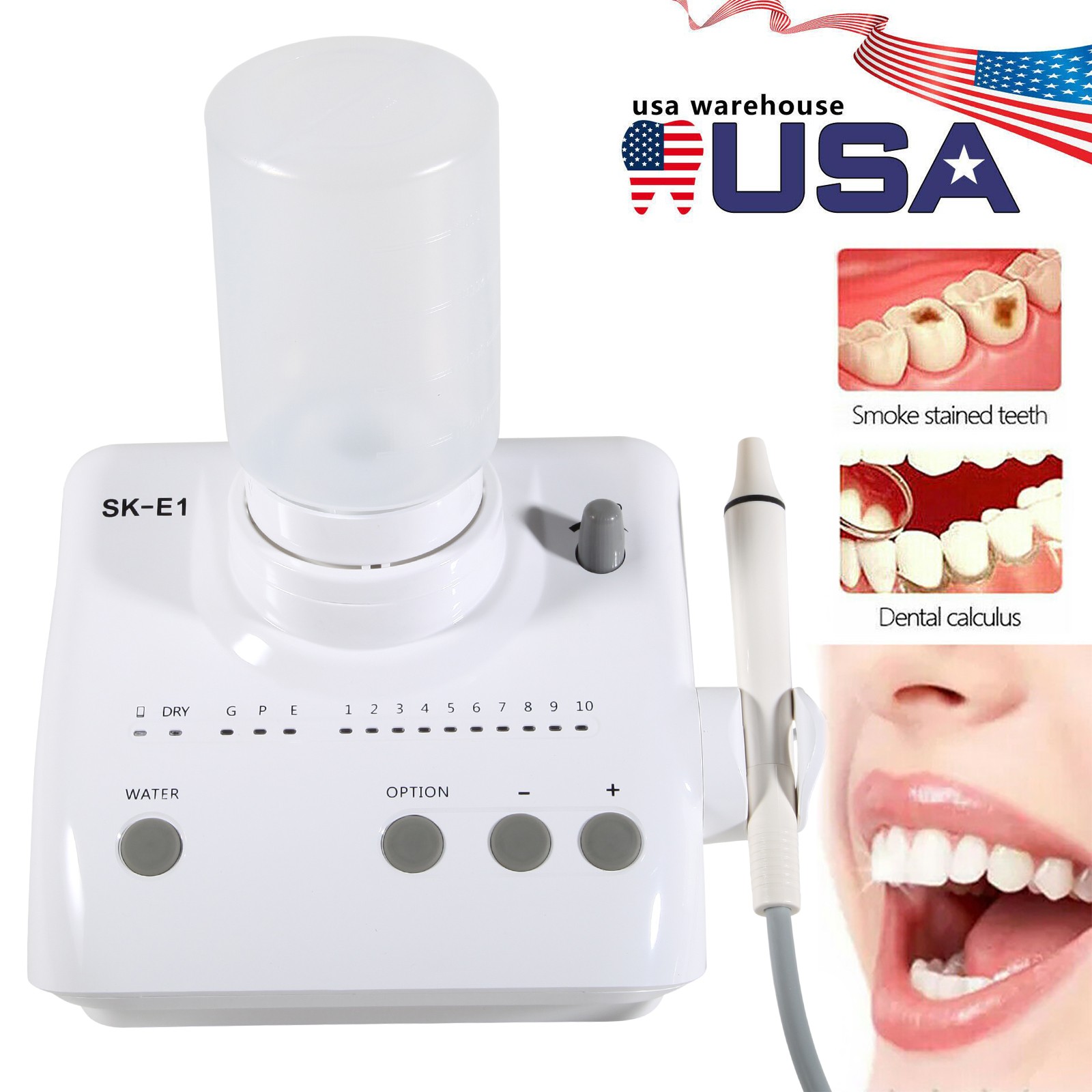 Dental Ultrasonic Piezo Scaler Handpiece Tips Torque Wrench fit EMS Woodpecker