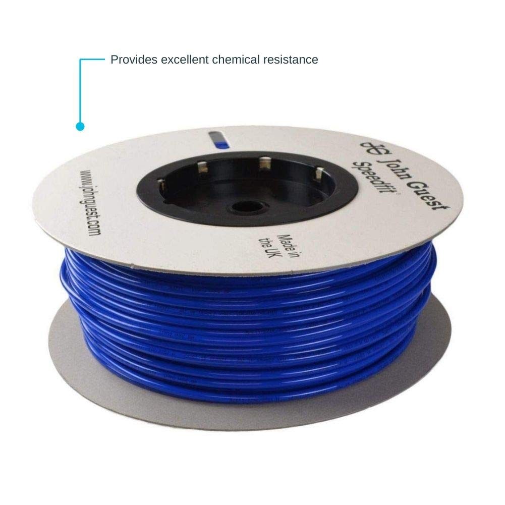 John Guest 3/8 Inch x 25 Feet LLDPE Tubing, Flexible Water Tubing for Plumbing,