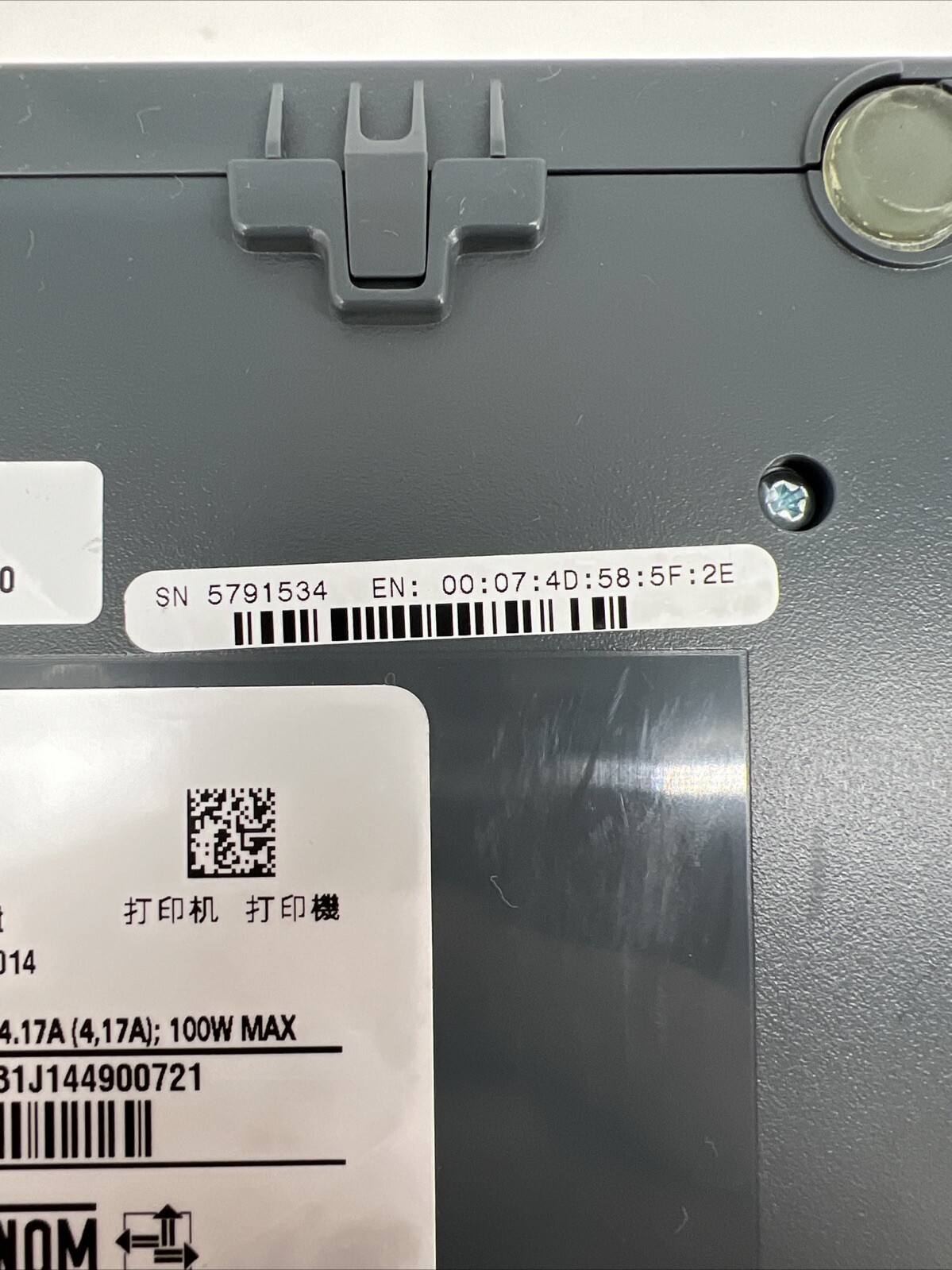 Zebra GX420t 200 DPI Thermal Shipping Label Printer w/ Power Supply (Tested)