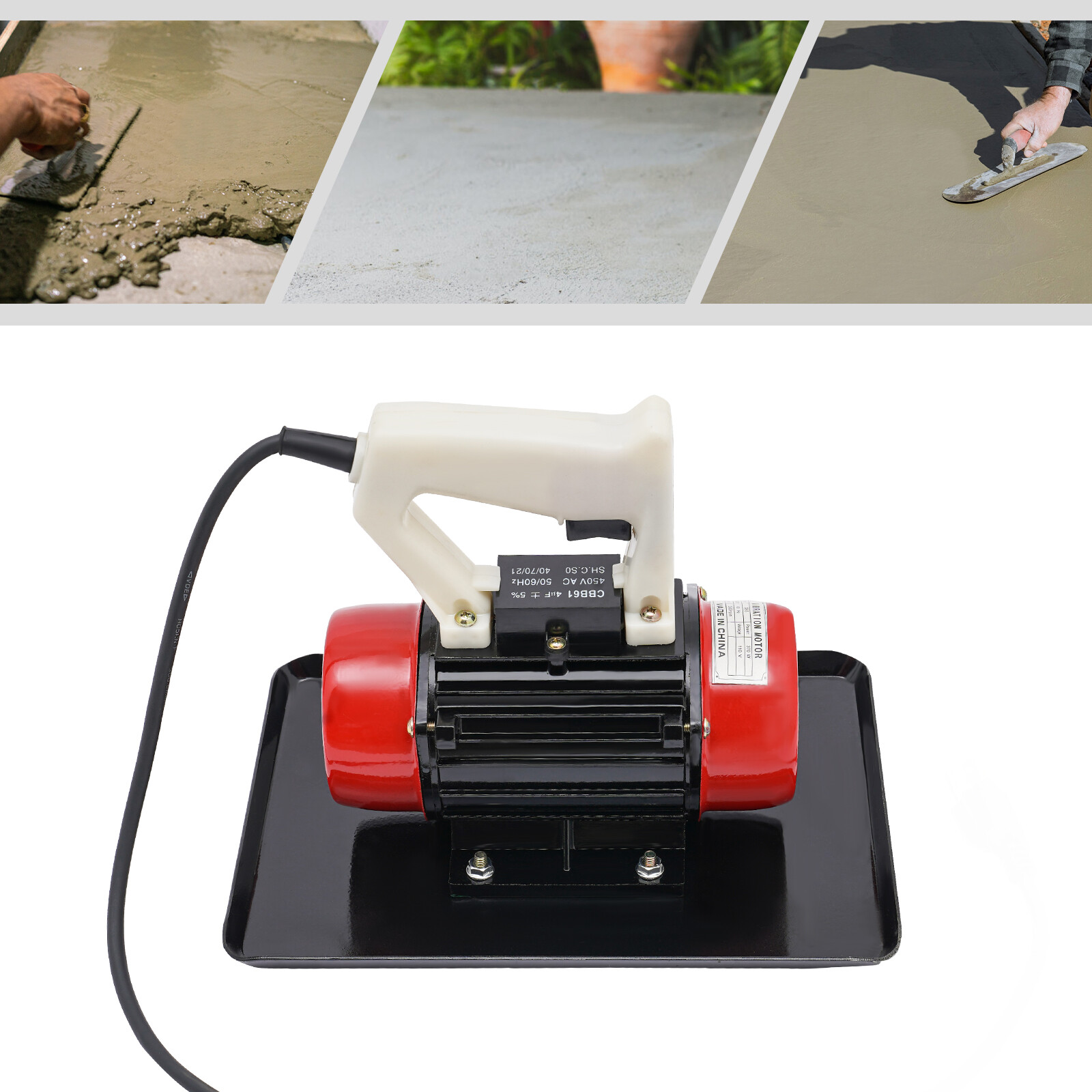 110V 370W Concrete Power Trowel 3500RPM 220LBS Force Cement Finisher US