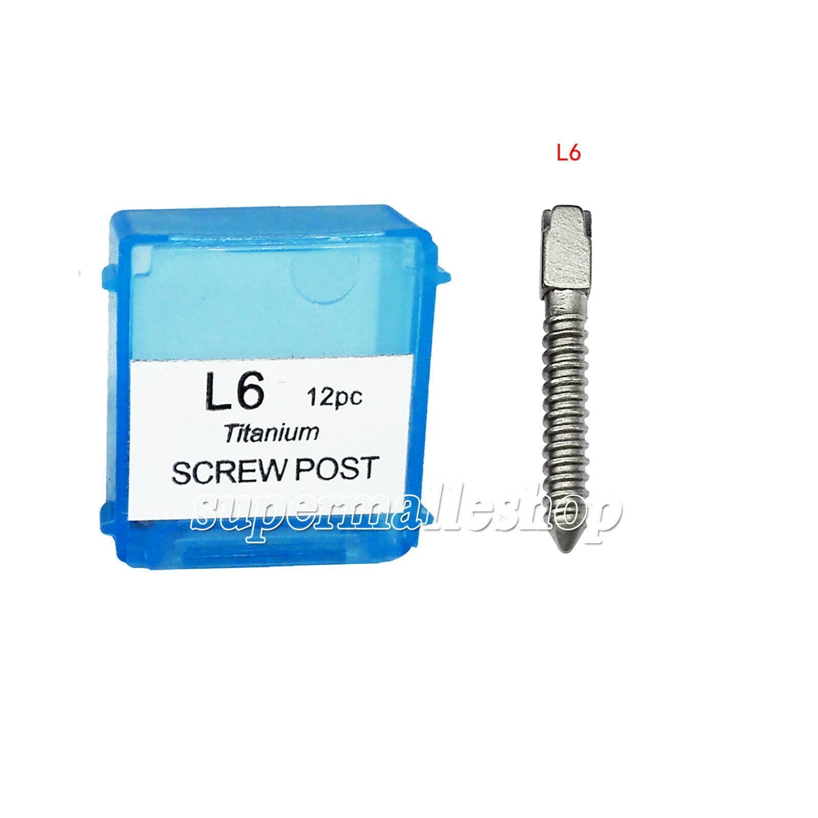 12Pcs/Box Dental Endodontic Screw Posts Gold Plated Conical Kits Refill All Size