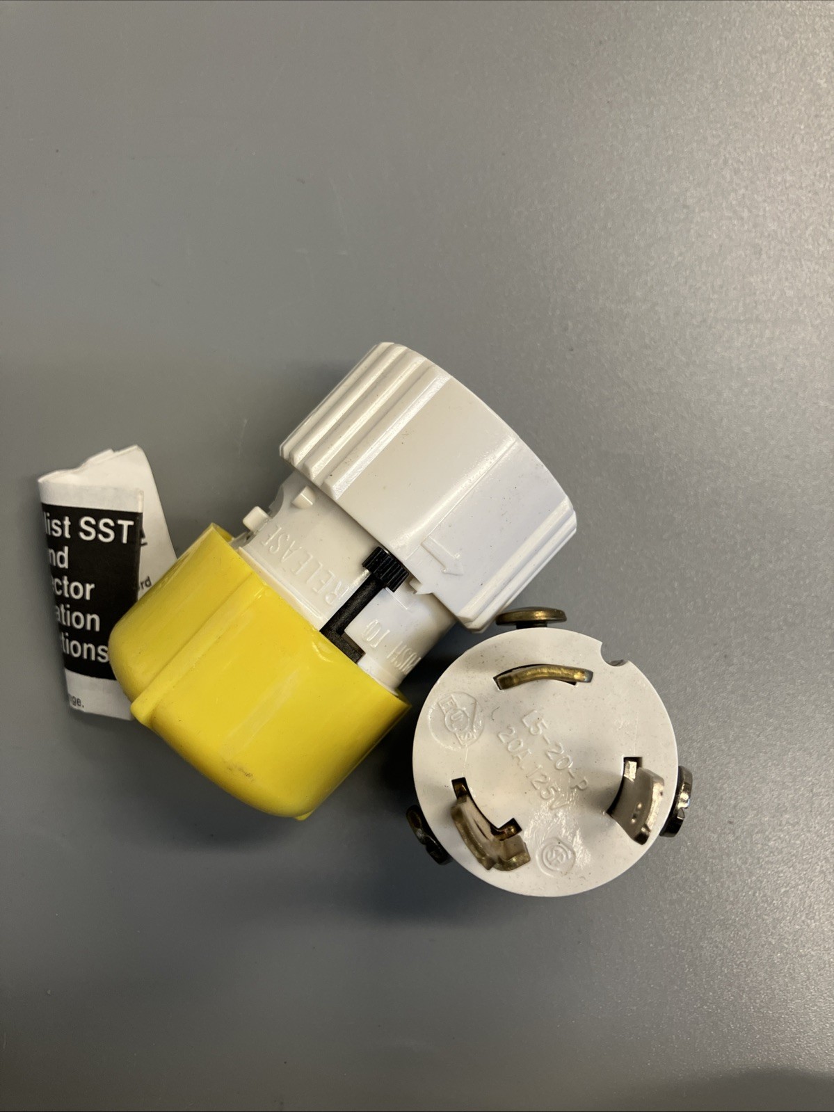 SLATER L-5-20-P NEMA L5-20P LOCKING MALE CORD END 20A 125V