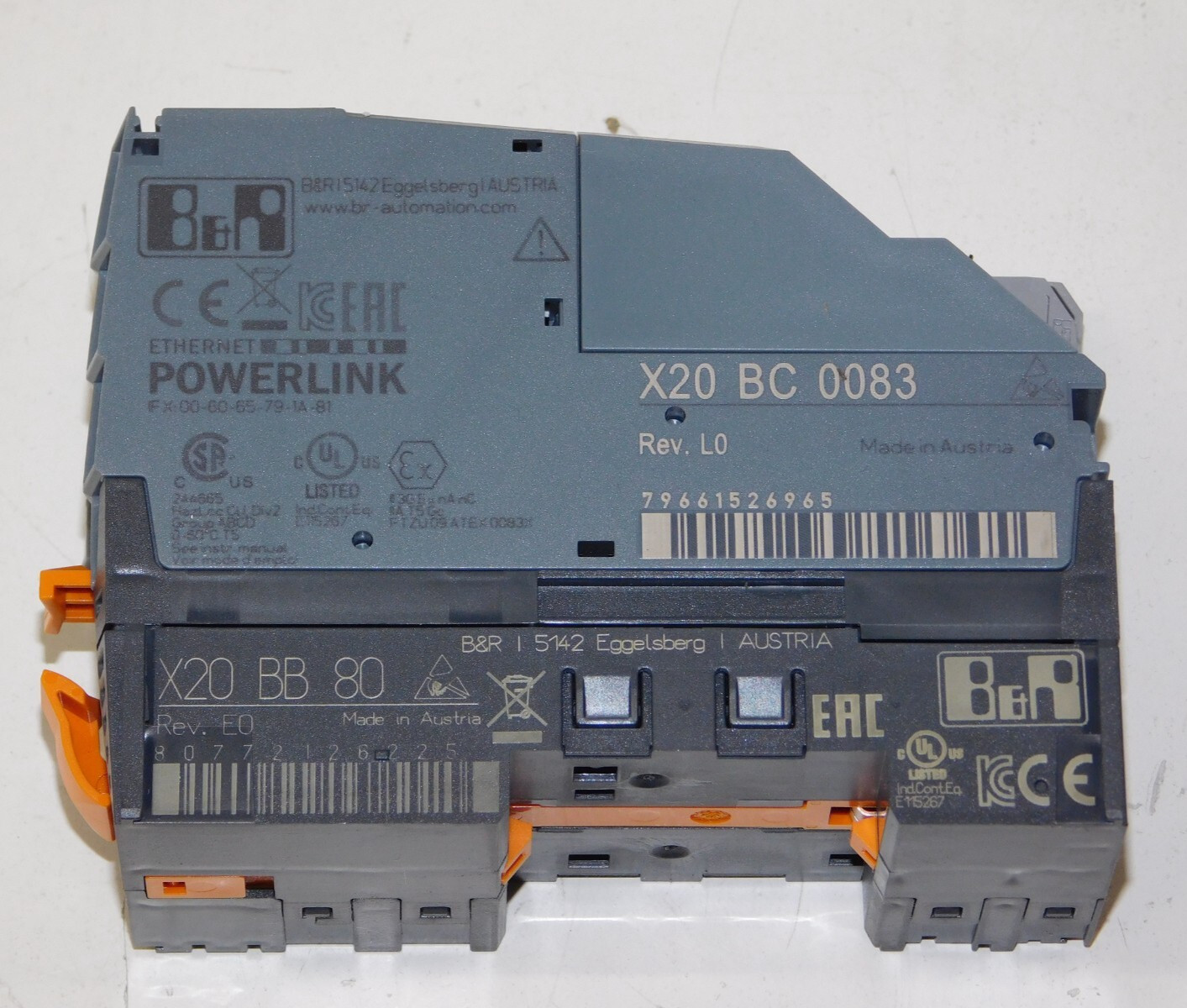 B&R Automation X20BC0083 Powerlink Ethernet Bus Controller Unit X20PS9400 Module