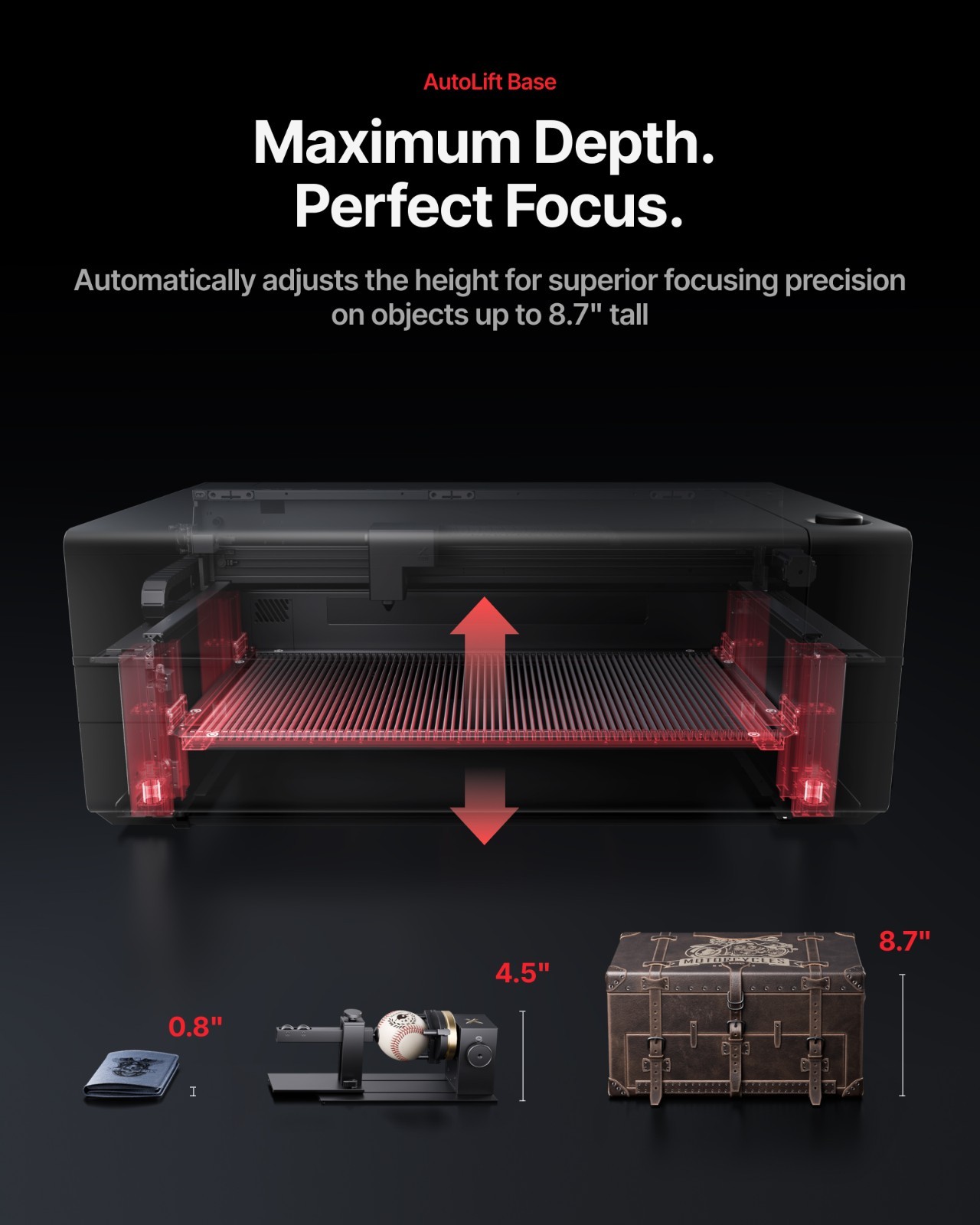 xTool P3 Laser Engraver and Cutter, Class I Laser Engraver 80W Laser Output