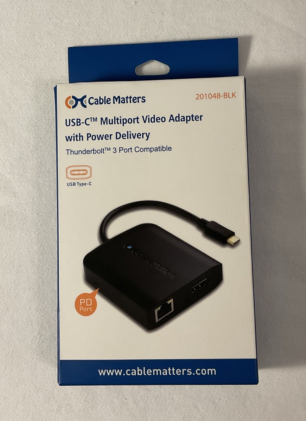 Cable Matters USB-C Multiport Adapter with 4K HDMI, 2x USB, Ethernet, and Power