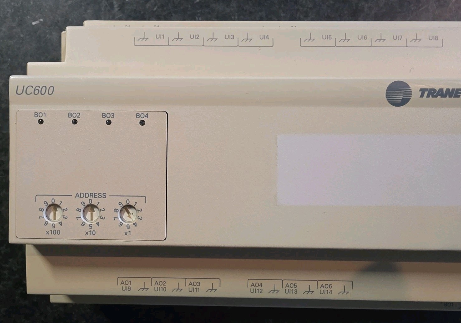 Trane Tracer UC600 Programmable Controller X13651548010 Rev M HVAC BACnet