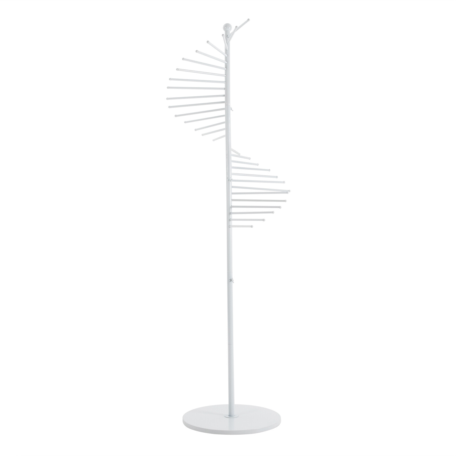 Freestanding Retail Racks White Scarf Display Rack For Scarves Clothes Towls