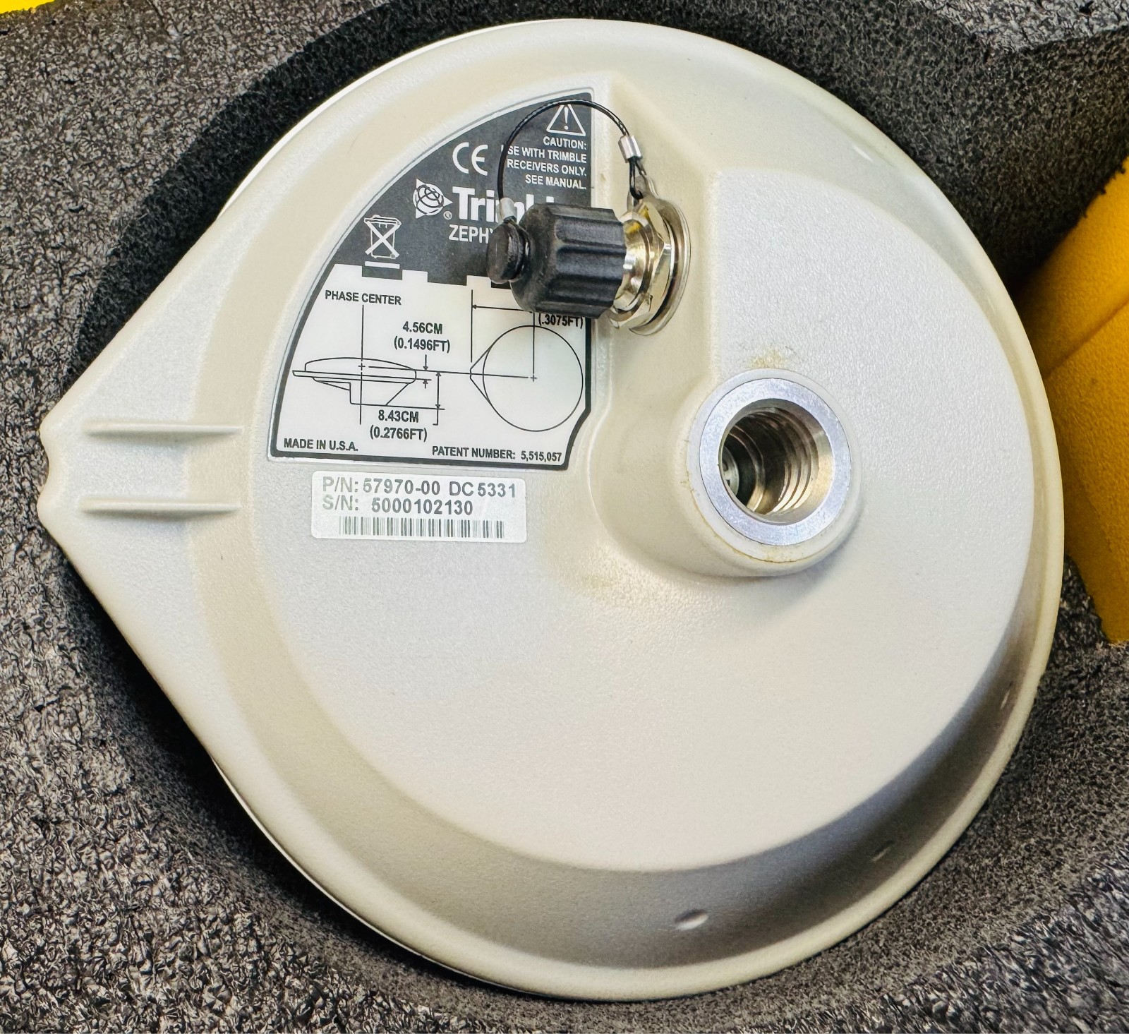 Trimble Geo XH GNSS Floodlight Centimeter NMA Antenna 57970-00 GPS Pelican Case