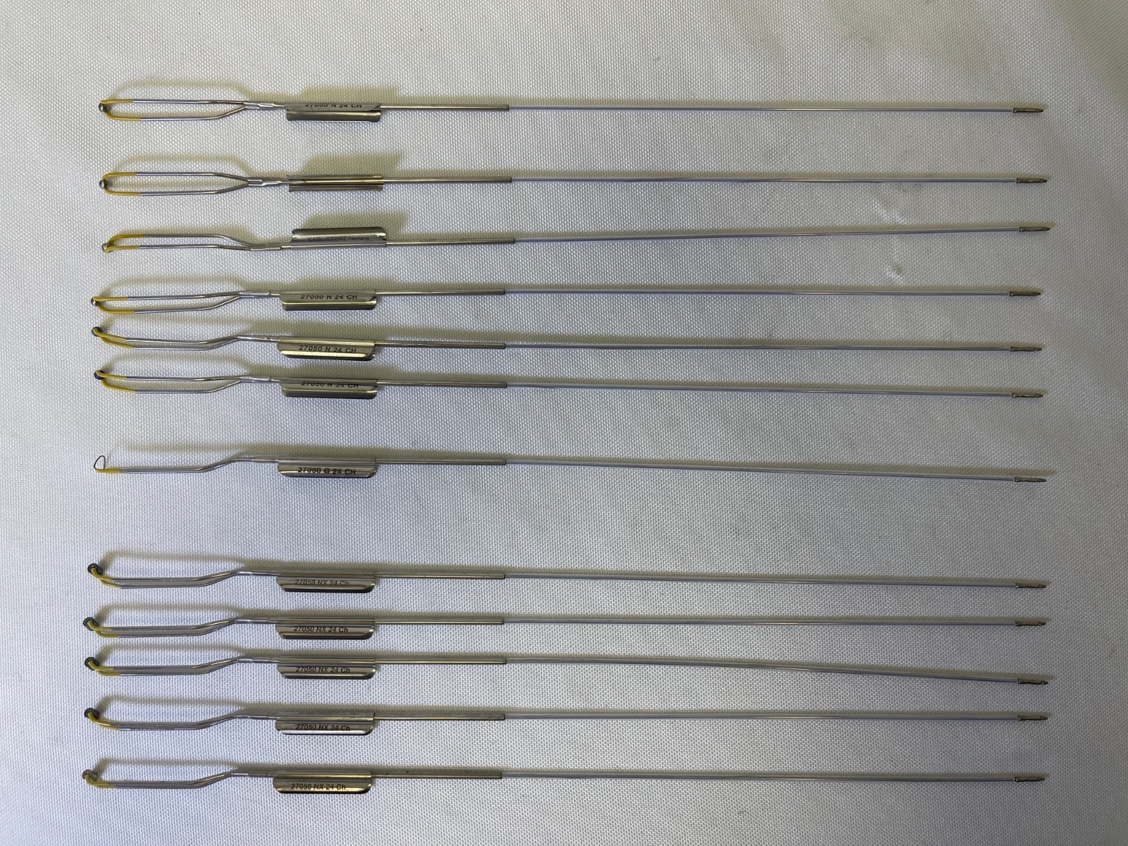 Set of 12 Karl Storz 27050N/G/NX Coagulating Electrodes 24/26Fr 3mm End Urology
