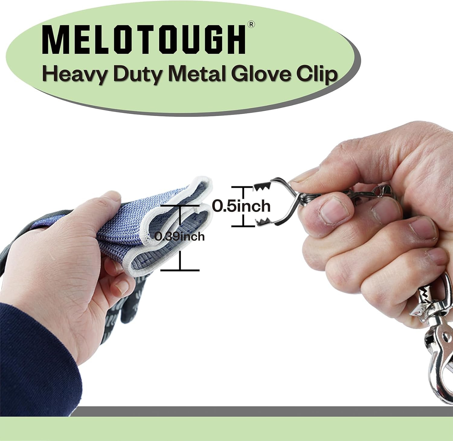 Metal Glove Clip Heavy Duty Glove Clips for Work Glove Holders Safety Glove Clip