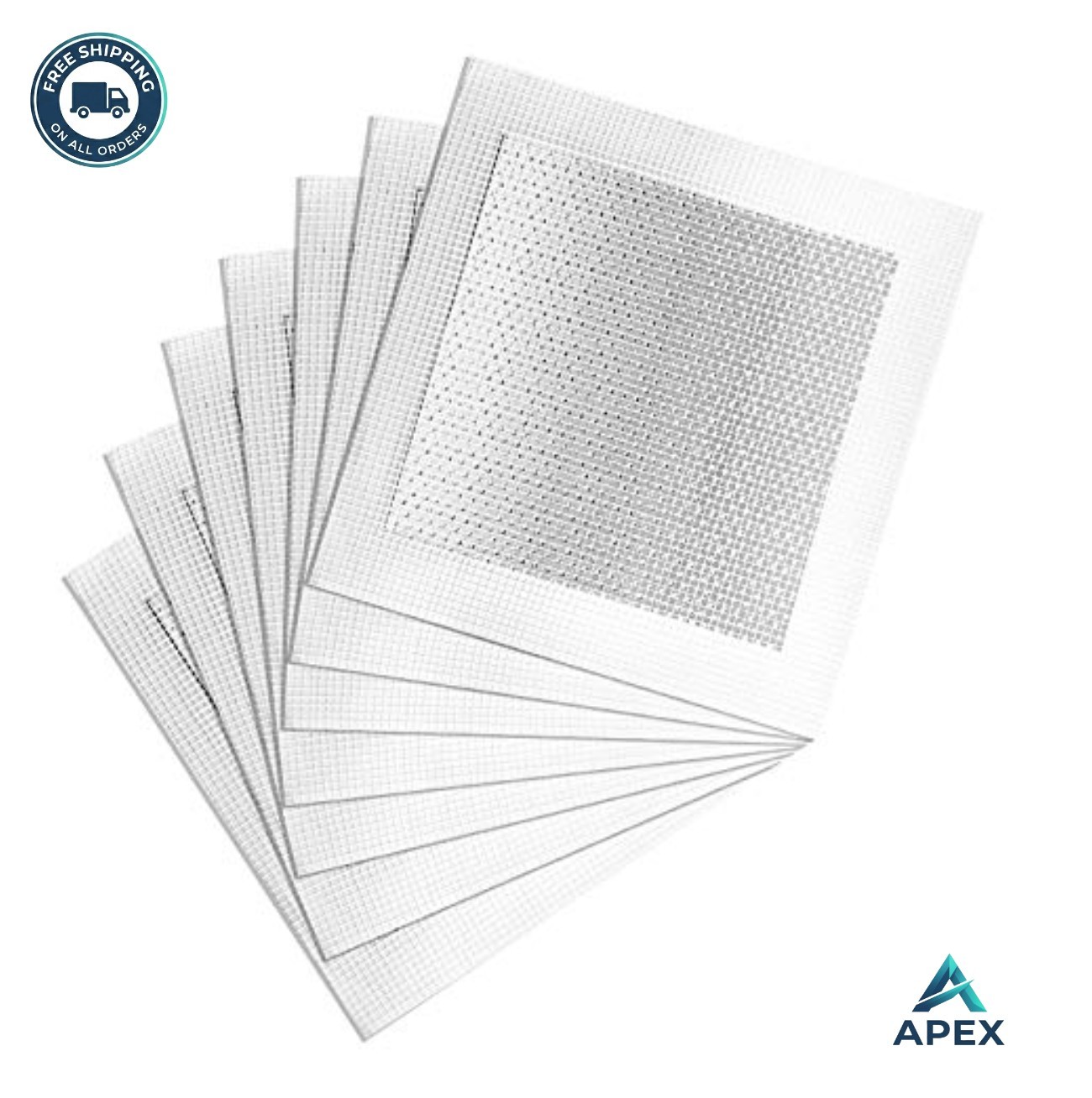 Drywall Repair Patch 6×6 Inches Aluminum Mesh Self Adhesive 7 Pack Wall Hole Fix