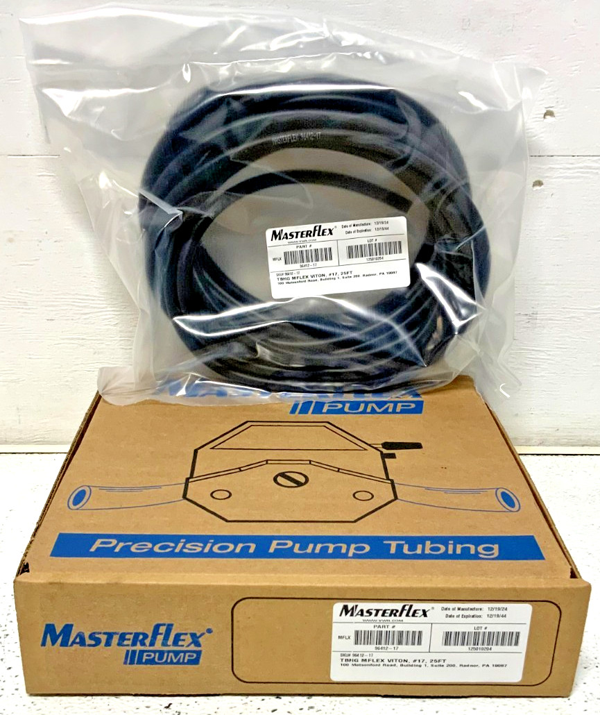 New MasterFlex Pump 96412-17 Precision Pump Tubing FDA Compliant Viton #17 25Ft