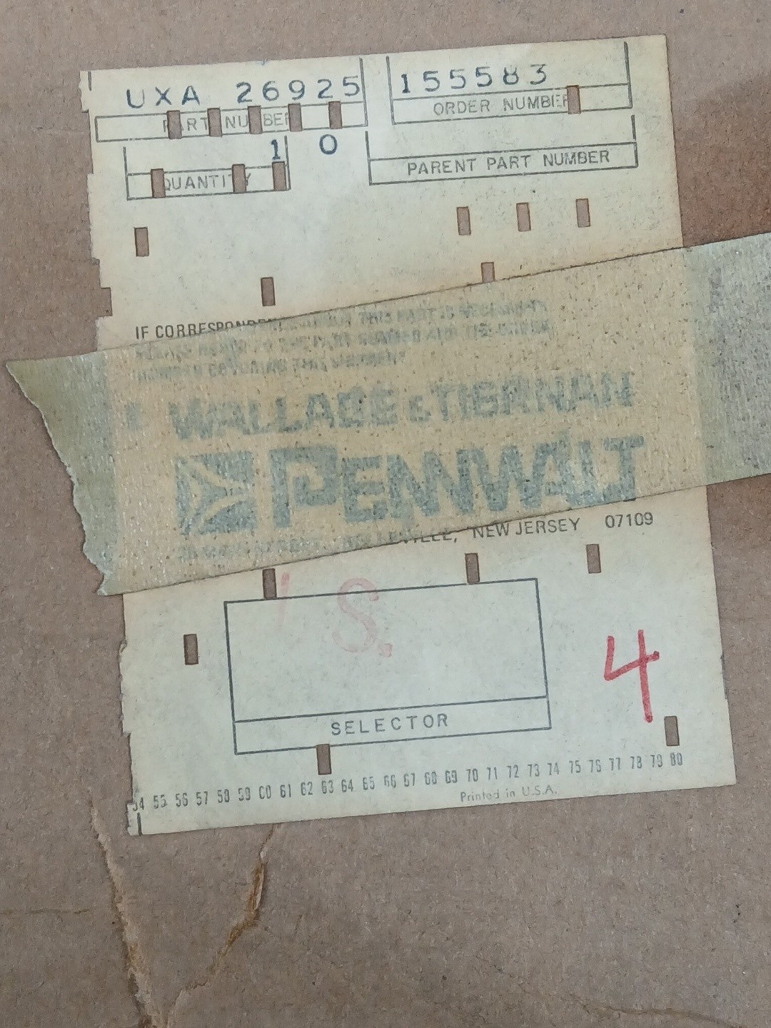 Wallace And Tiernan Pennwalt UXA2695 Control Board