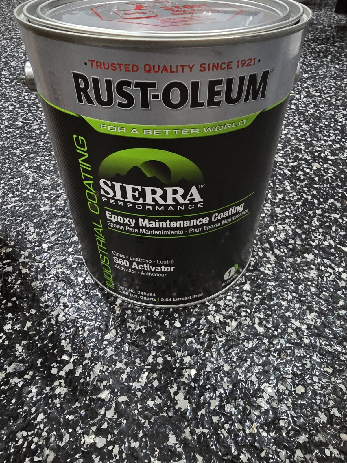 RUST-OLEUM 248289 Epoxy Activator/Finish,Oyster White,1gal 4DNA6
