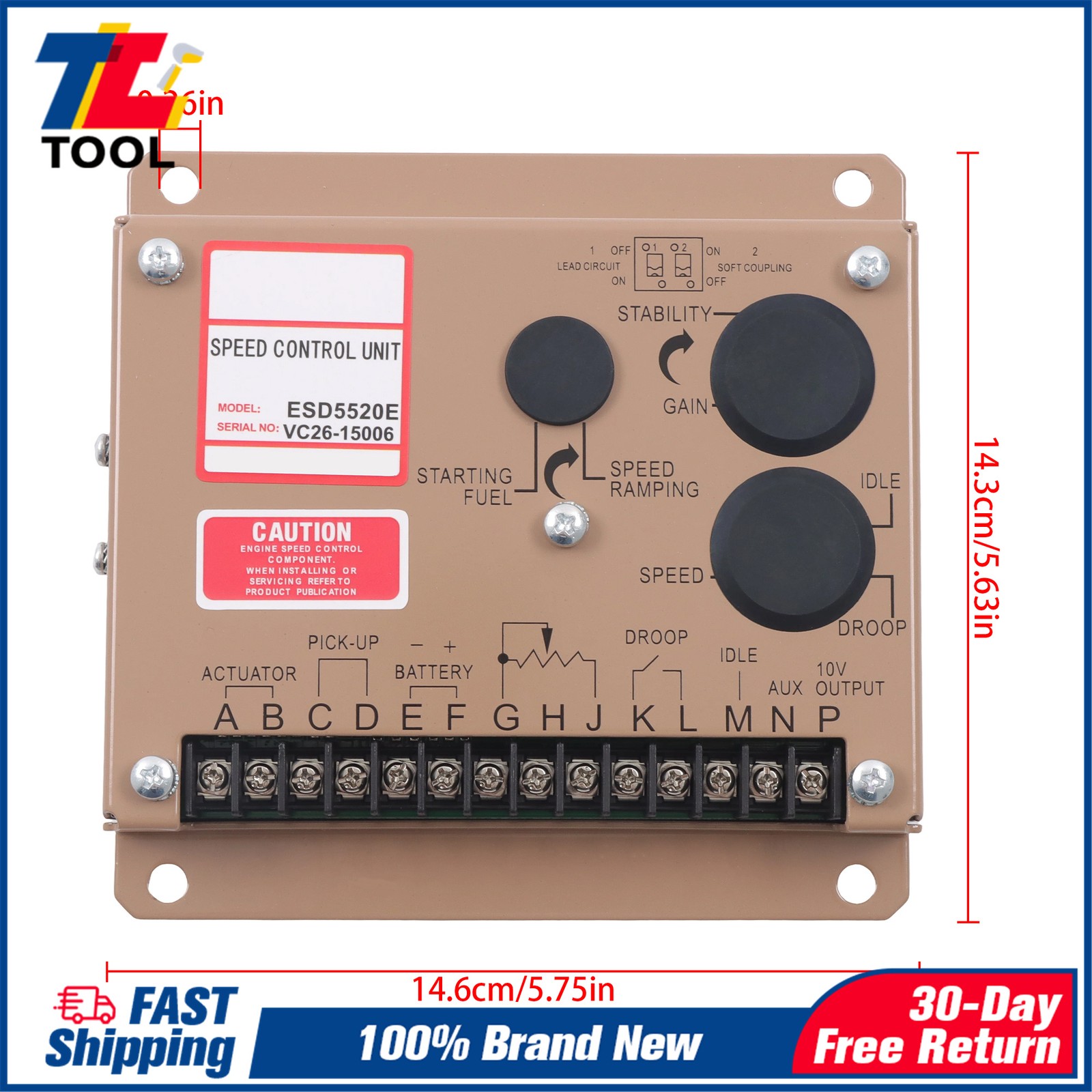 ESD5520E Governor Controller Speed Module for Power Generator