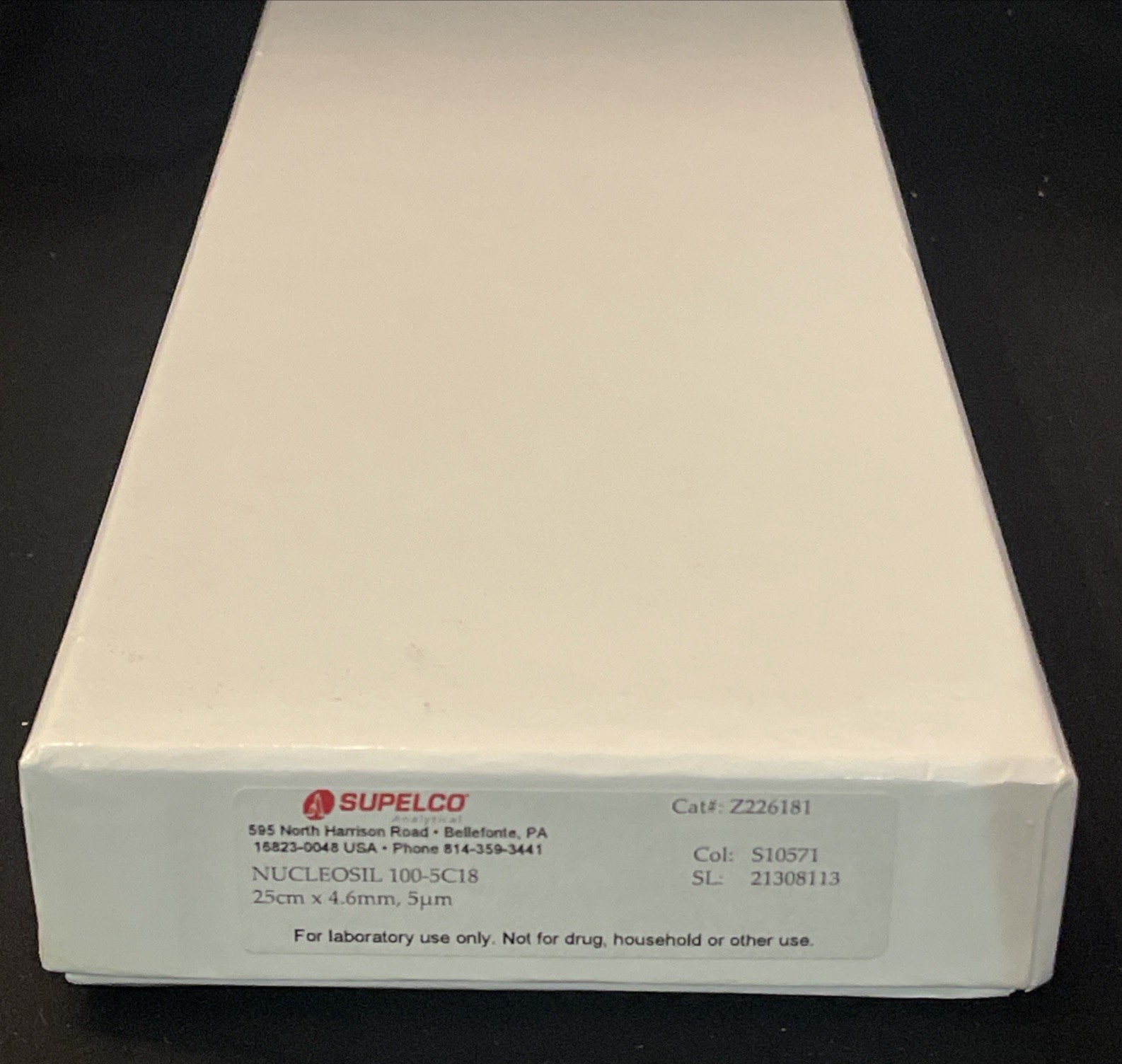 Supelco Nucleosil 100-5C18 5 μm 25 cm x 4.6 mm HPLC Column Z226181