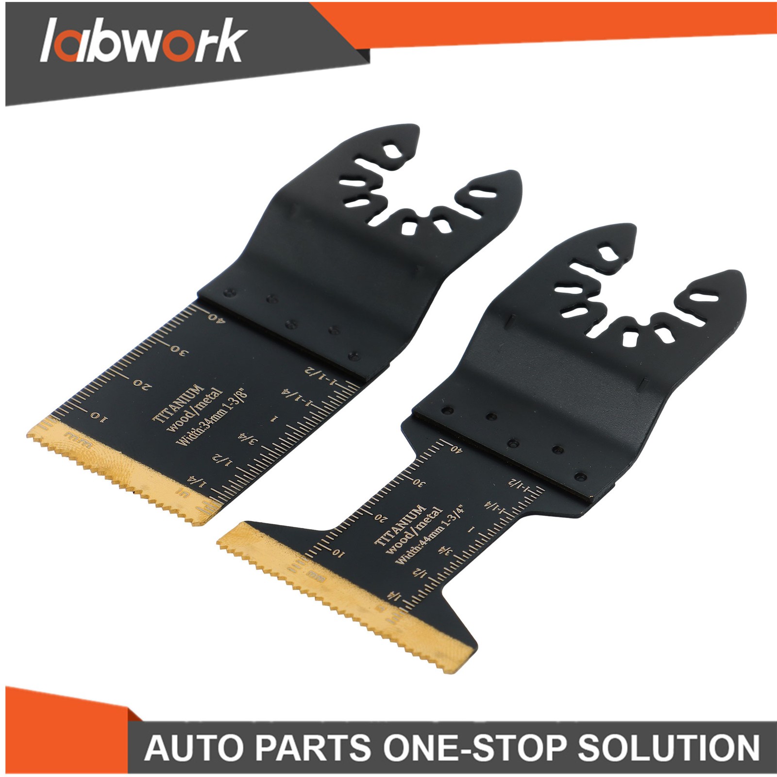 Labwork 12Pcs Titanium Oscillating Saw Blades Multi Tool Blade for Metal Plastic