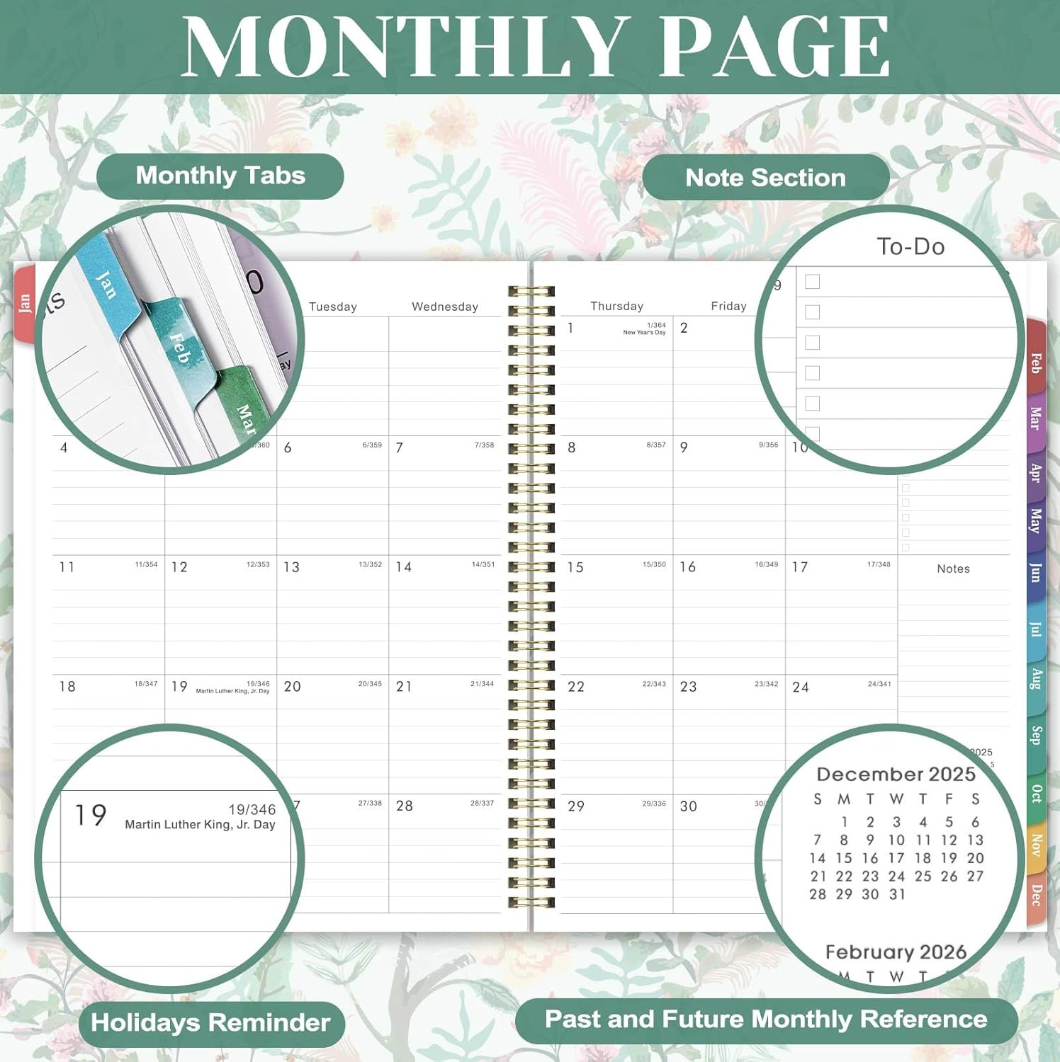 2026 Planner – Planner 2026, 9″ X 11″, Jan. 2026 – Dec. 2026, 2026 Planner Weekl