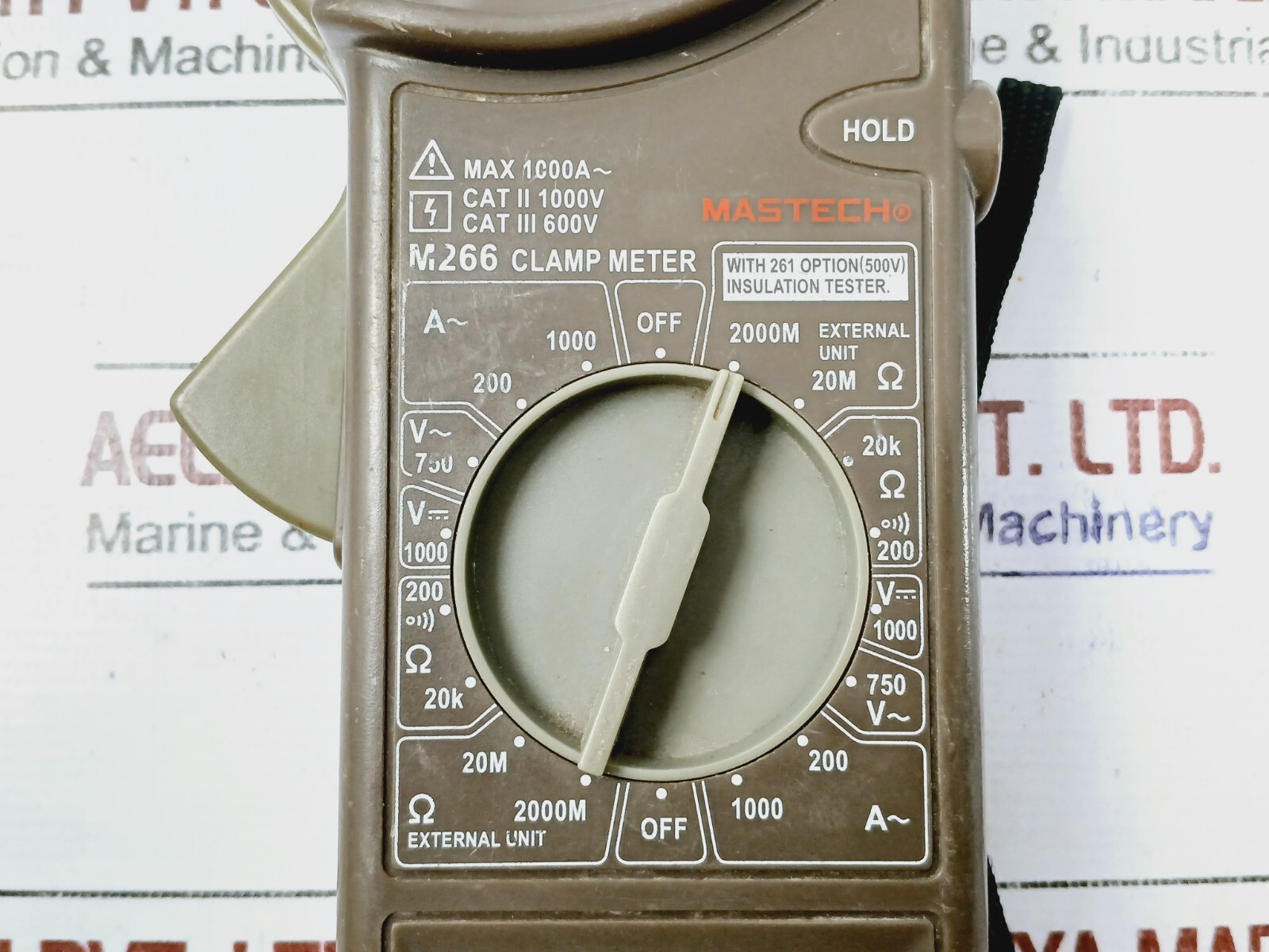 Mastech M266 Digital AC Clamp Meter CAT II 1000V CAT III 600V