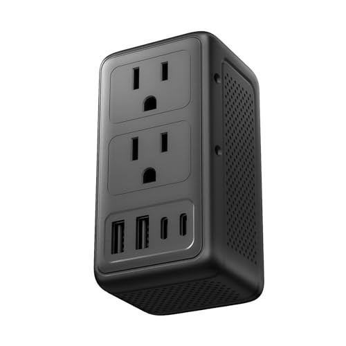 2000W Voltage Converter US to Europe with 2 USB A & 2 USB C, Travel Adapter