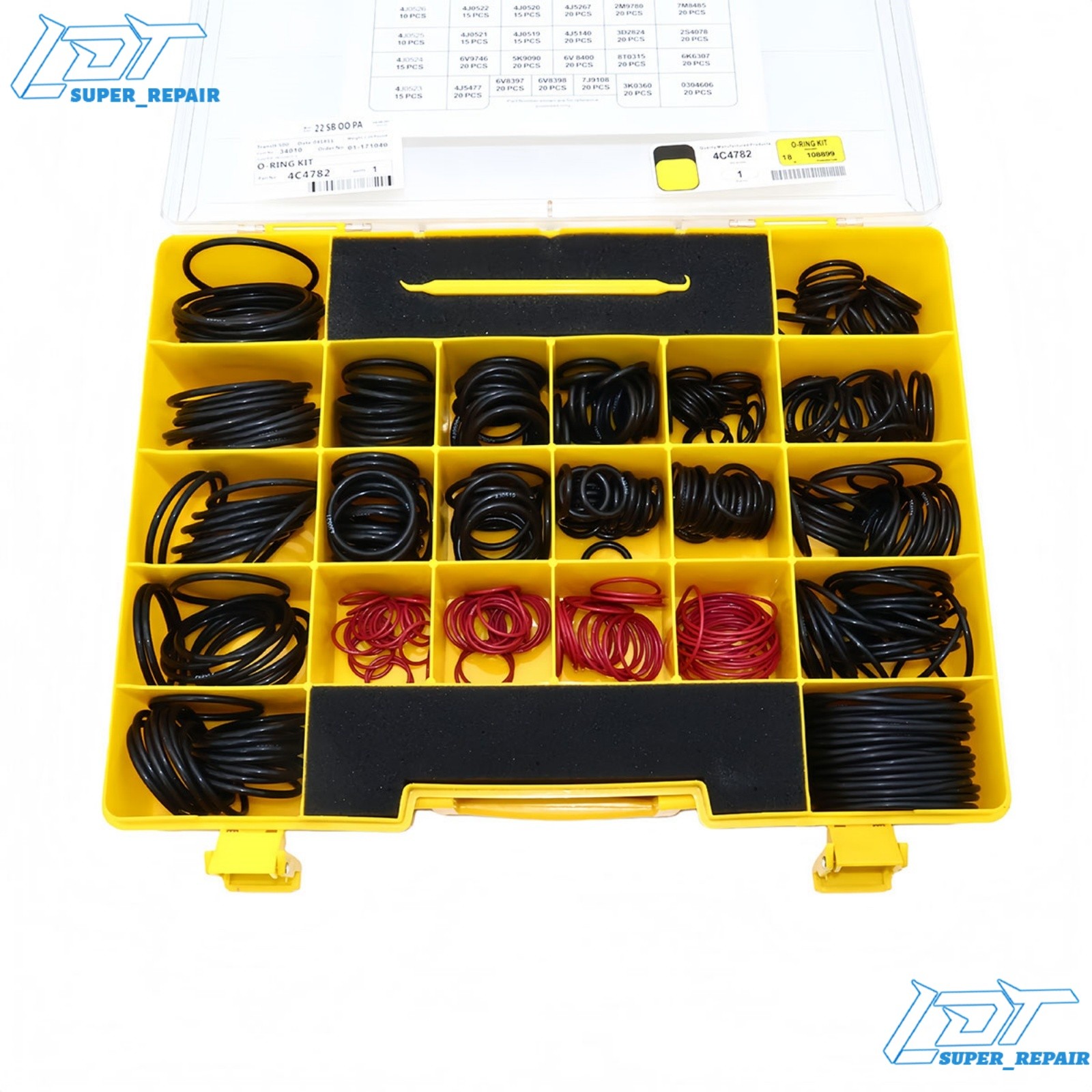 4C-4782 For SAE STOR ORFS 61 62 Nitrile90 580Pcs Seal O-Ring Kit