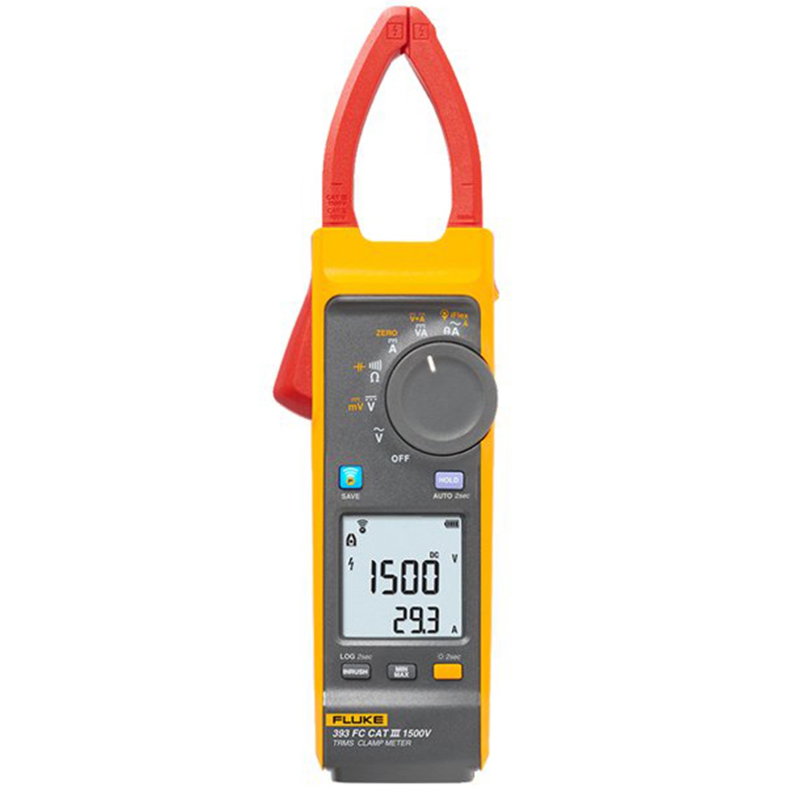 one new FLUKE 393 FC Wireless True-RMS AC/DC Clamp Meter Fluke Connect #YP1
