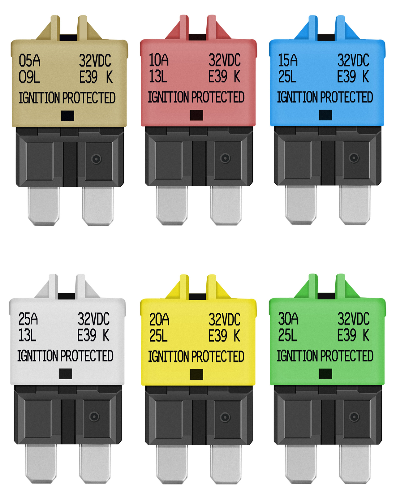 14 x DC 32V Resetable Mini ATM Circuit Breaker Blade Fuse for Car Truck Boat USA