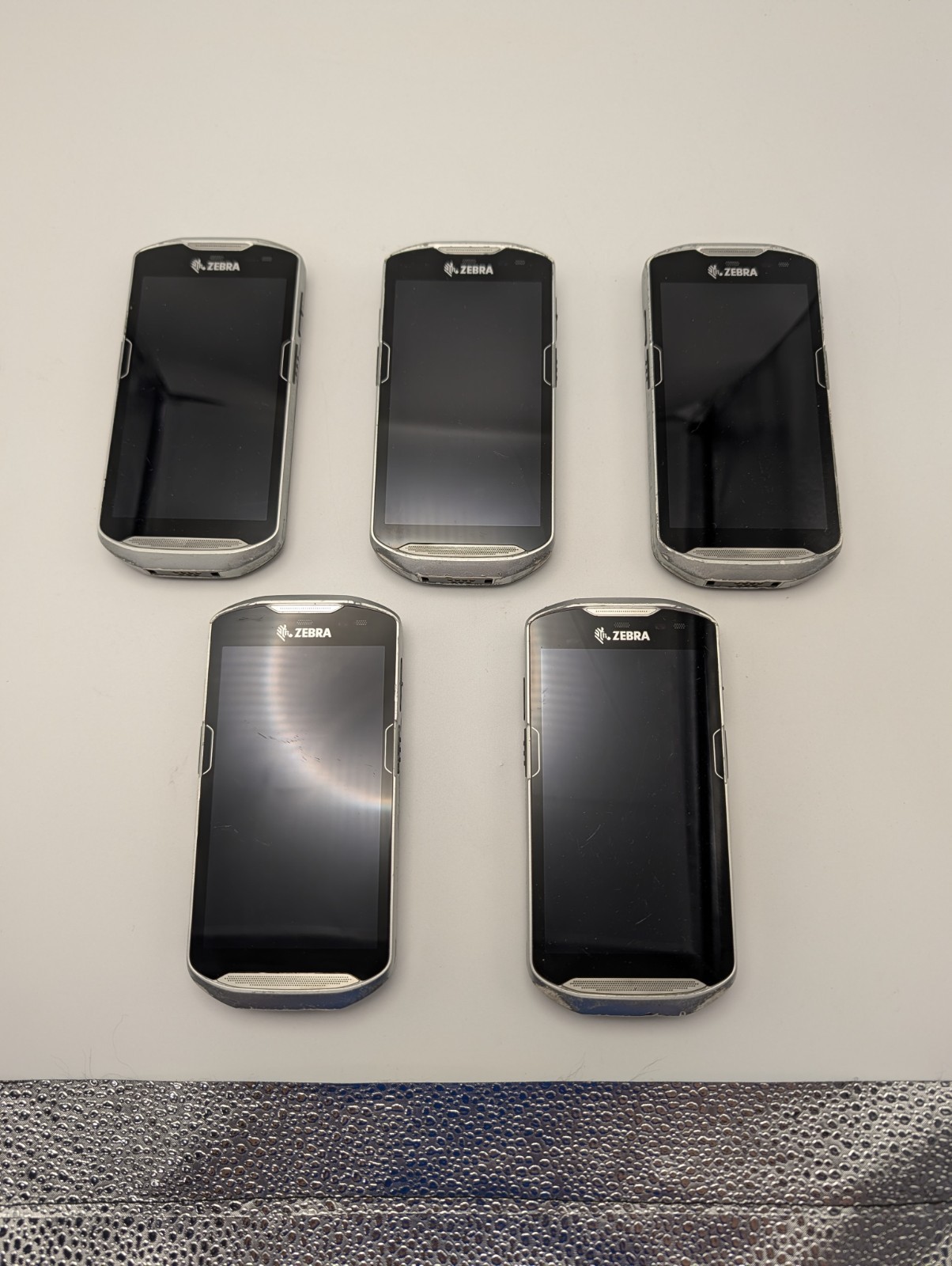 Lot of 5 Used Zebra TC56CJ-1PAZU4P-25 Touch Computers Handheld Scanner w Battery