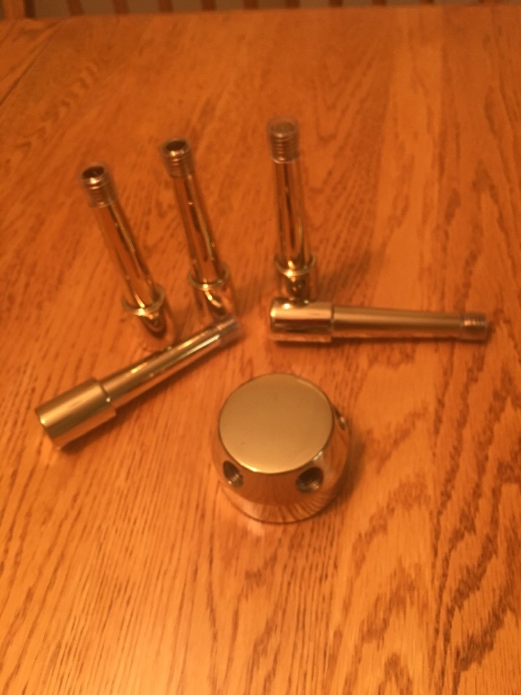 Gun Safe Handle – 5 Spoke Handle with 14k Gold Finish FREE SHIPPING