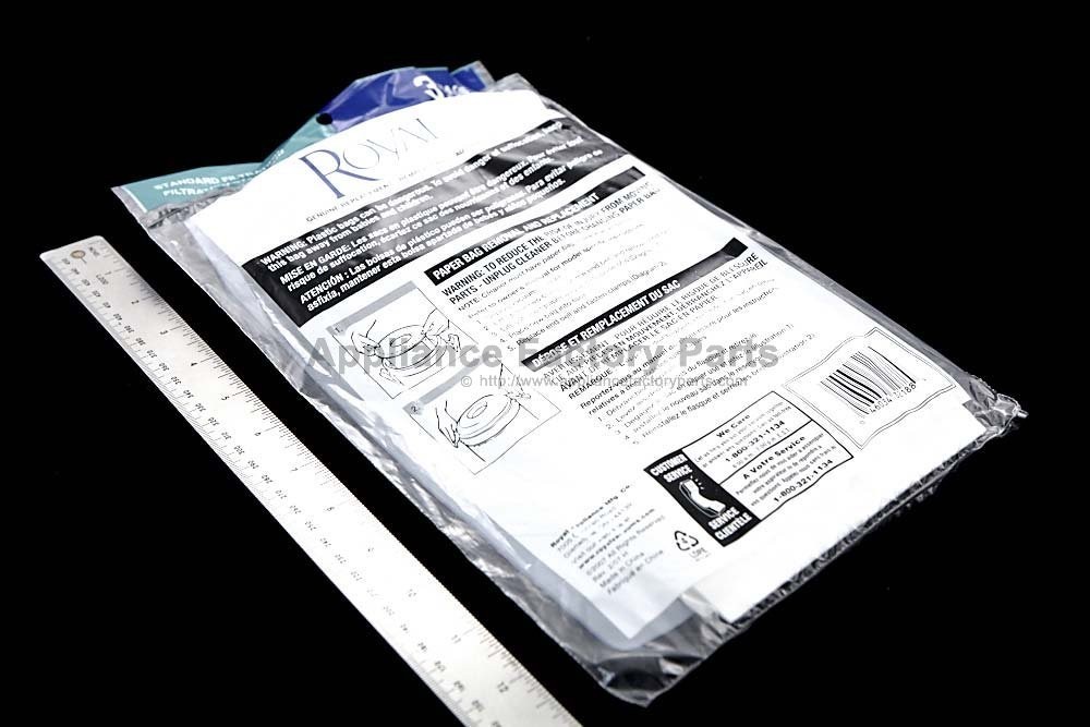 Royal Vacuum Cleaner Part # 465075 – Paper Bag Type J Royal Pony 401/666 3pk