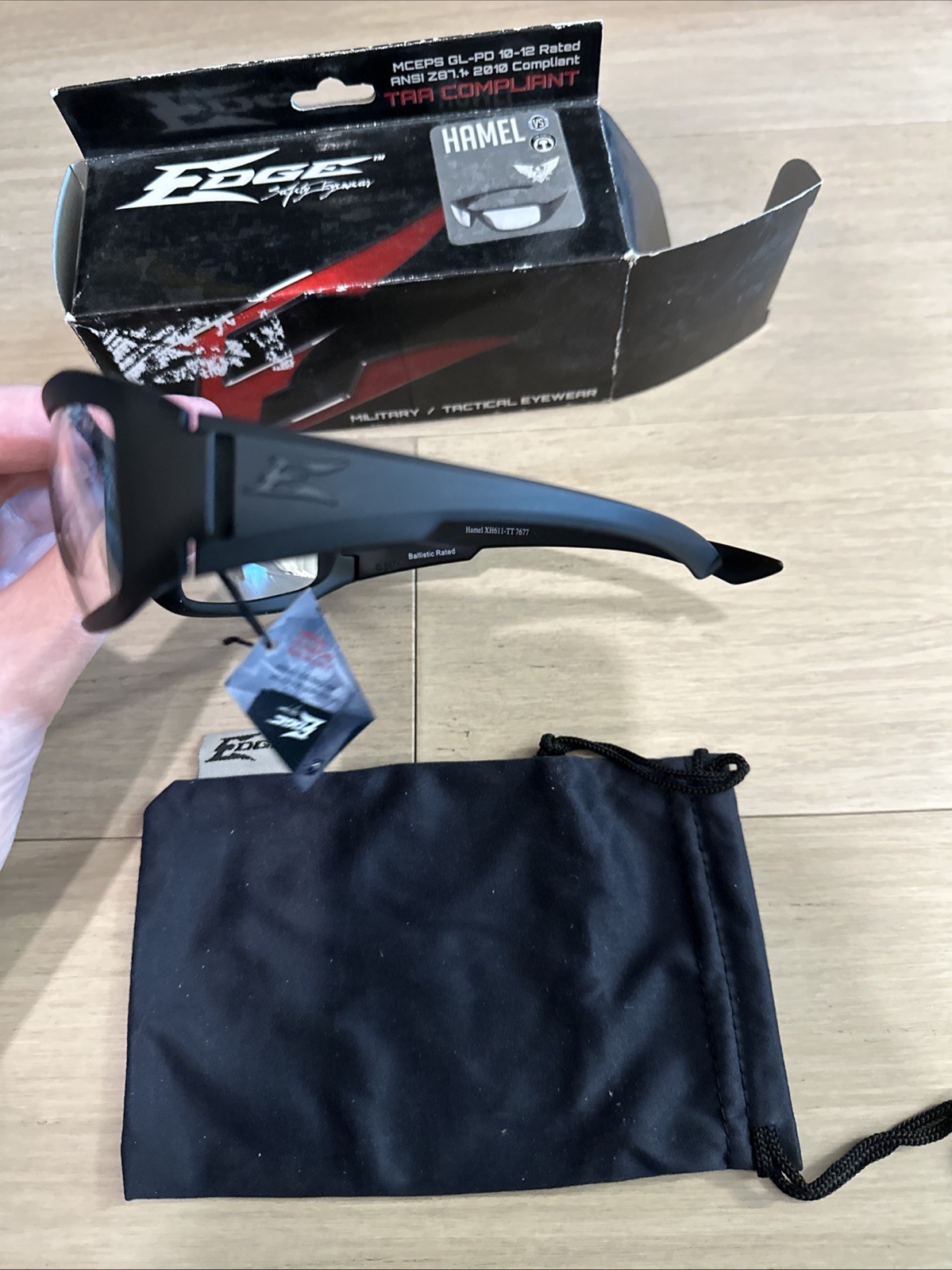 Edge Eyewear Xh611-Tt Hamel Vapor Shield, Safety Glasses, Anti-Scratch, Clear