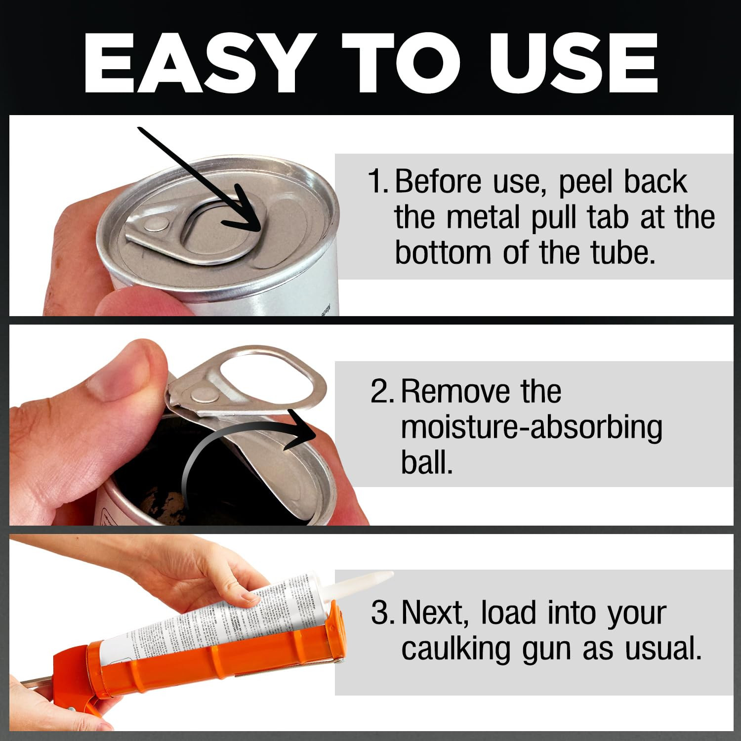 [2-Pack] Black Polyurethane Seam Sealer Automotive Compound Kit – Durable & Flex