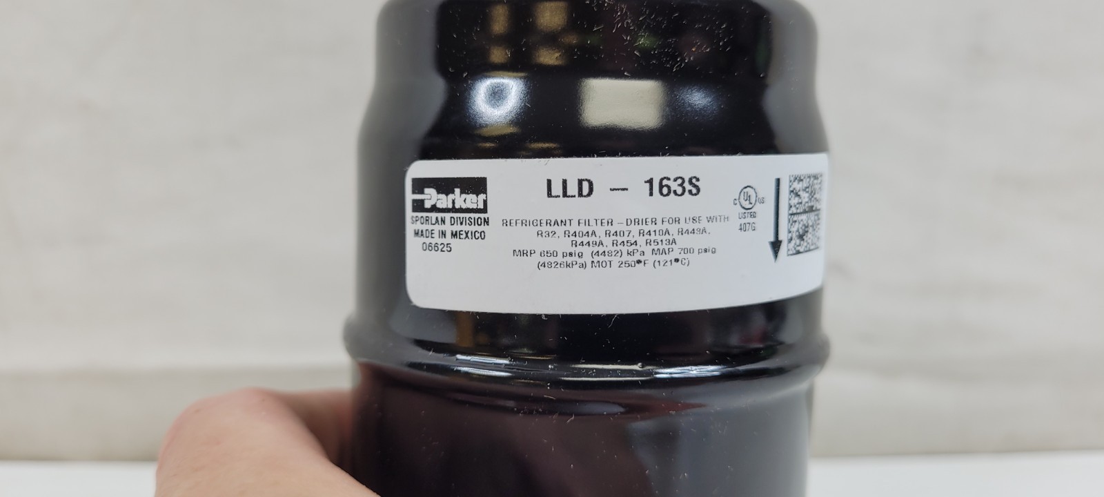 Parker LLD-163S 3/8″ Liquid Line Filter Dryer For HVAC Refrigeration Systems