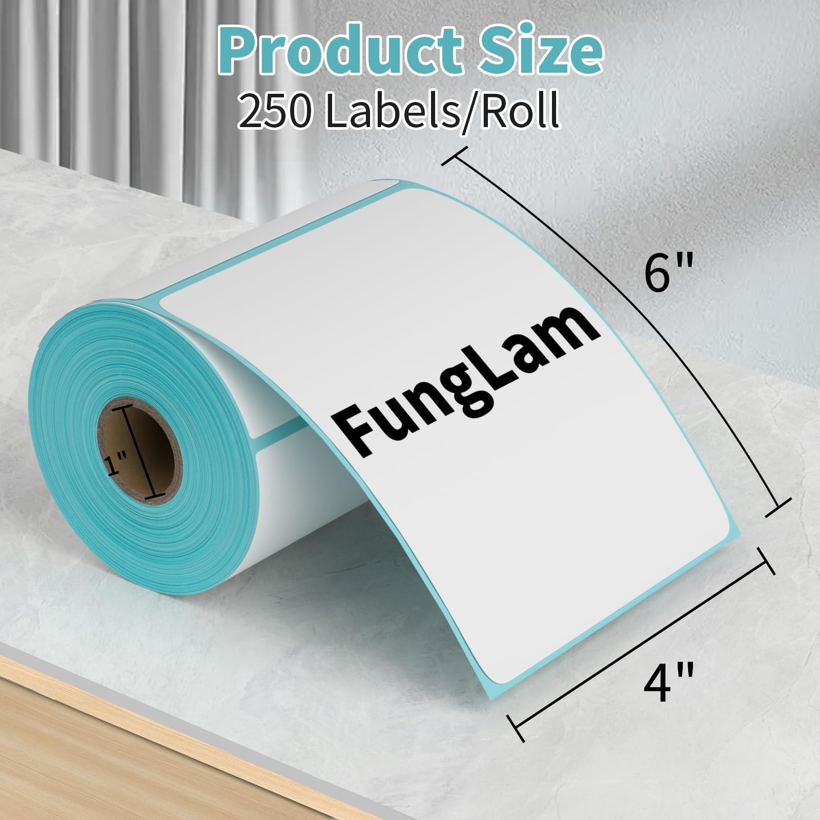 2 Rolls 4×6 Direct Thermal Printer Labels 500 Labels with Zebra, Rollo Label …