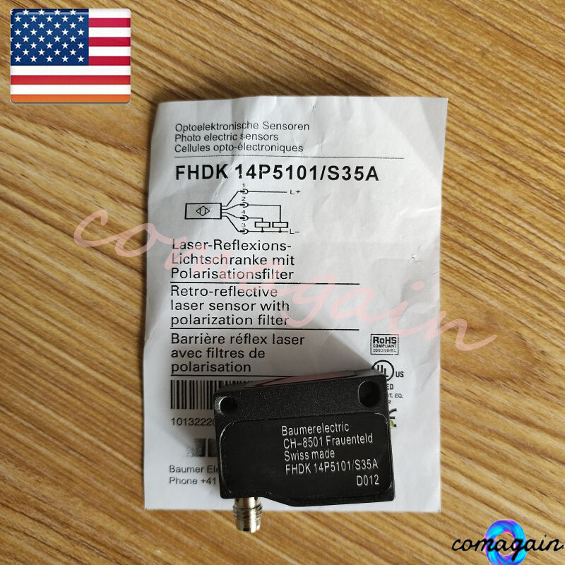 Photoelectric Sensor For BAUMER FHDK-14P5101-S35A FHDK 14P5101/S35A New In Box