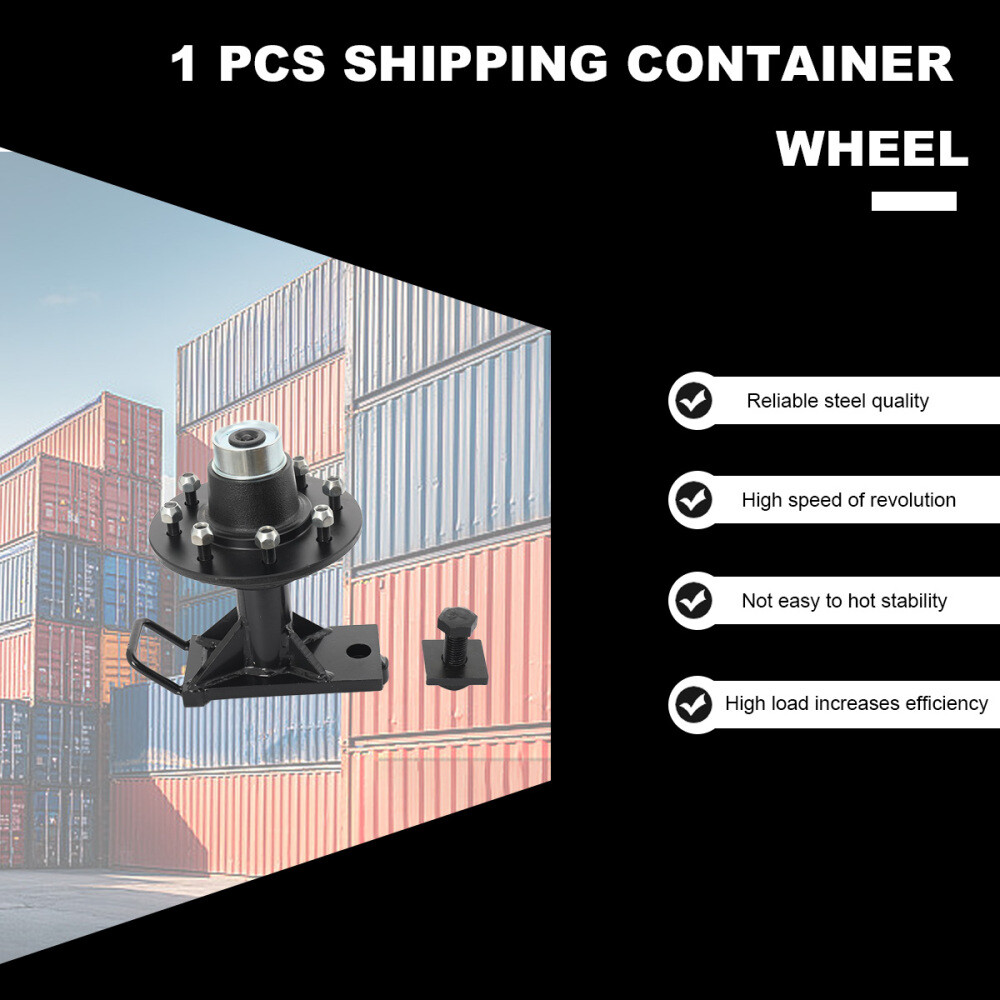 1 Pcs 8 x 6.5 Lug 4000LB Shipping Container Wheels Bolt-on Spindle Kit Superior