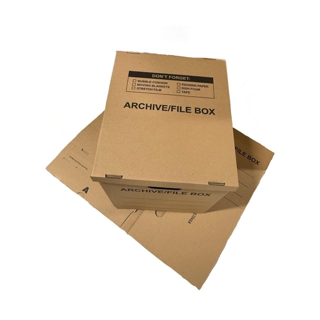12 – Pack 18x15x14 Medium Standard File Storage Moving Box with Lid…