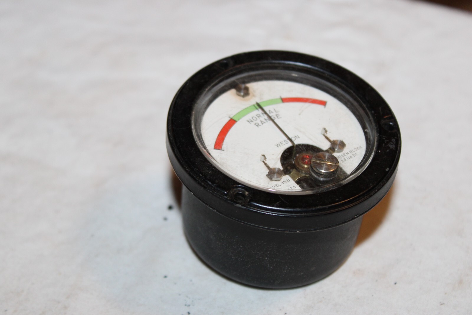 Vintage Weston DC Microamp Null Panel Meter Model No. 1521