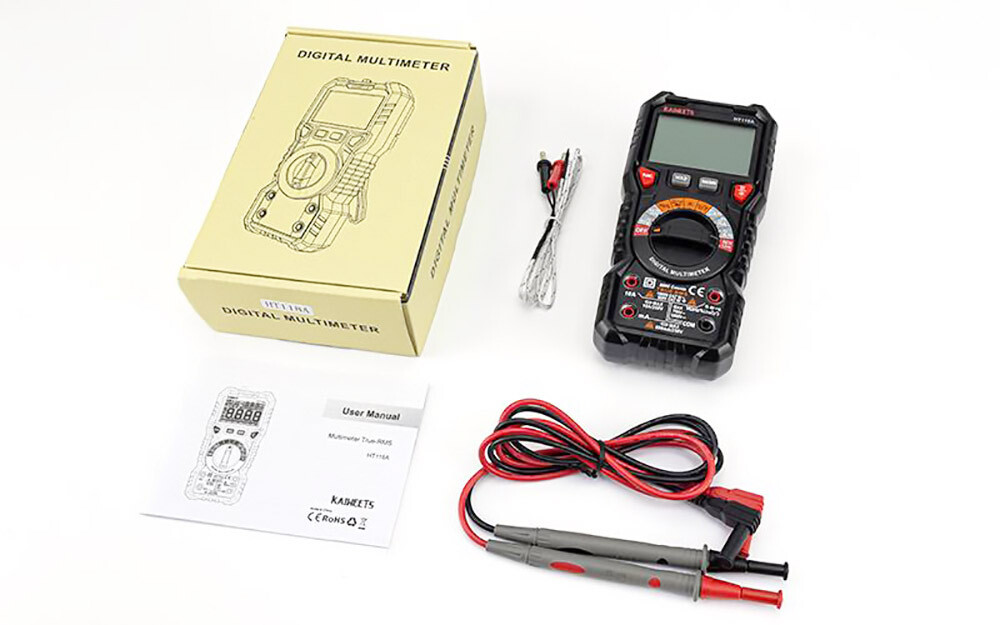 KAIWEETS Digital Multimeter TRMS Voltmeter,Auto-Ranging,6000 Counts,Accurately