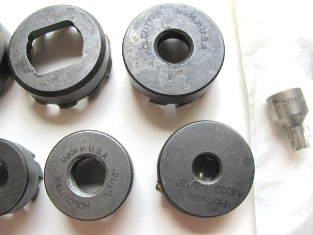 HOUGEN ROTABROACH ROTO CUTTERS, HOLE CUTTERS LOT OF 14, MOSTLY NEW, A FEW USED
