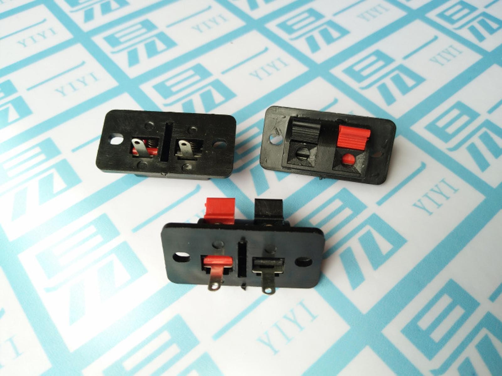 10 Pcs 2 Way Push Release Connector Plate Stereo Speaker Terminal Strip Block D