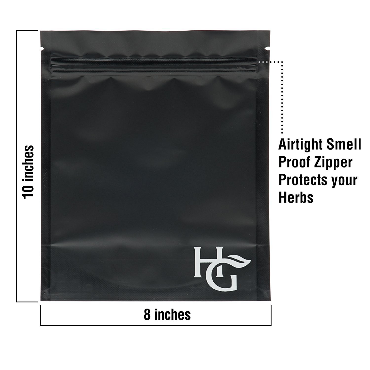 Herb Guard Premium Half LB Storage Bags (8 x 10 inches) Airtight Seal Keeps C…