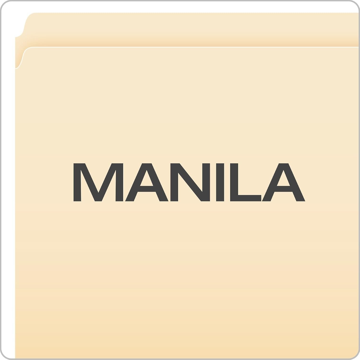 Durable 100 Pack Manila File Folders – Straight Cut, Perfect for Everyday Use