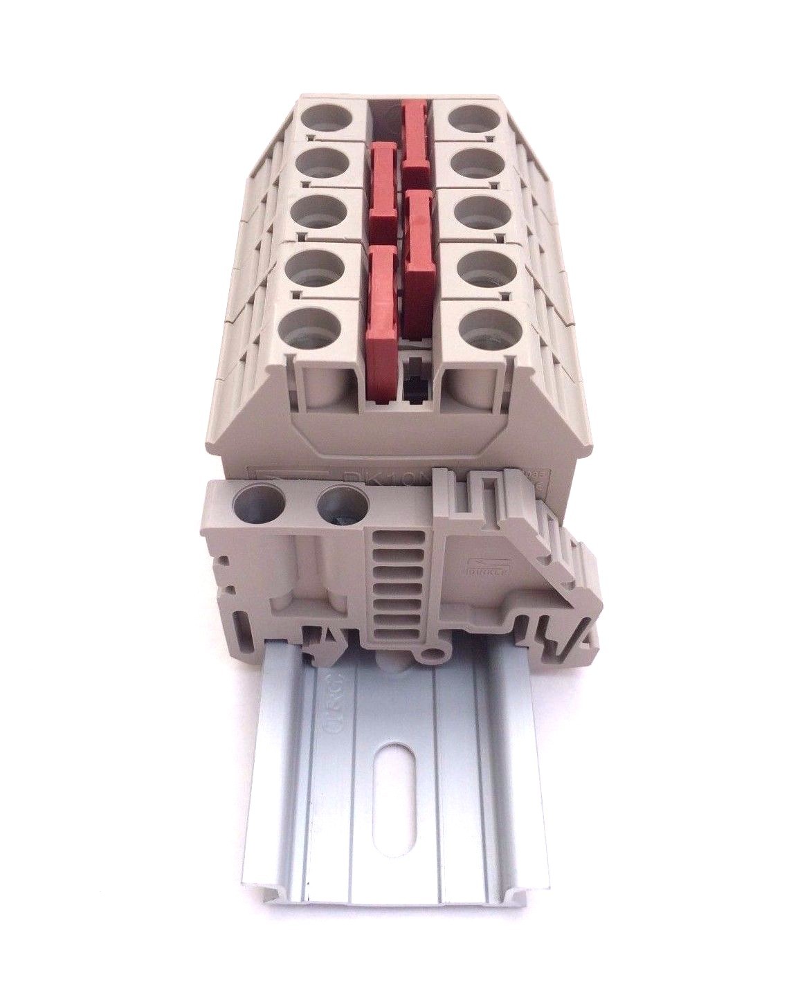 Solar Combiner Box Connector DIN Rail Terminal Blocks Dinkle 6AWG 60A 600V